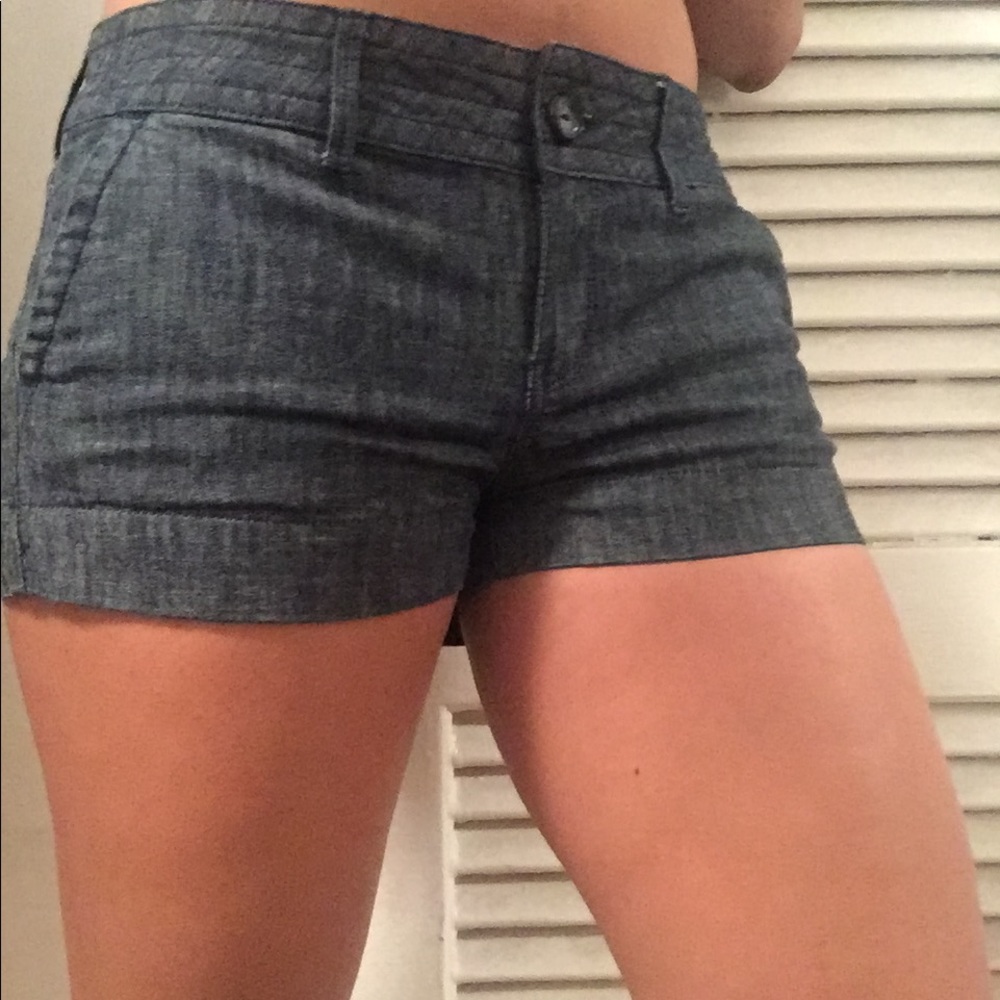 Short denim shorts